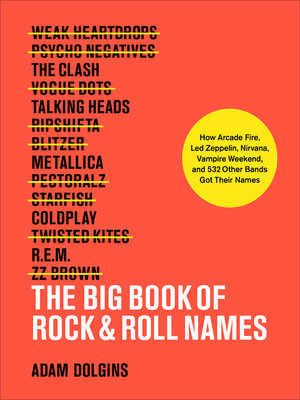cover image of The Big Book of Rock & Roll Names